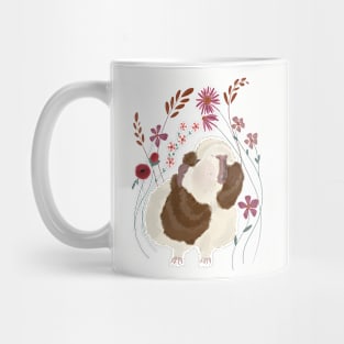 Floral Guinea Pig Mug